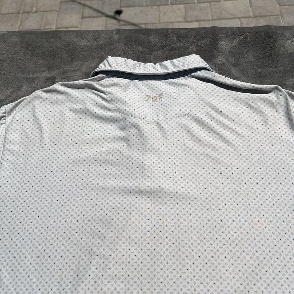Hickey Freeman Polo Shirt Mens Large Gray Performance Short Sleeve Casual Golf - Picture 13 of 16